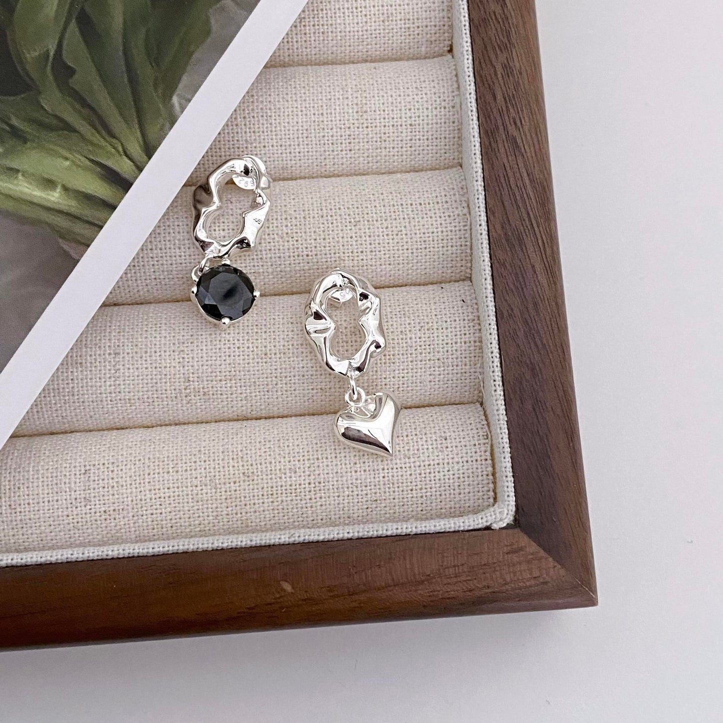 Eloise Sterling Silver and Agate Stud Earring