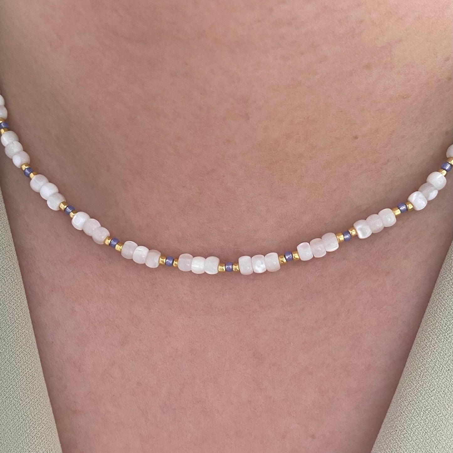 Nova Shell Beaded Necklace