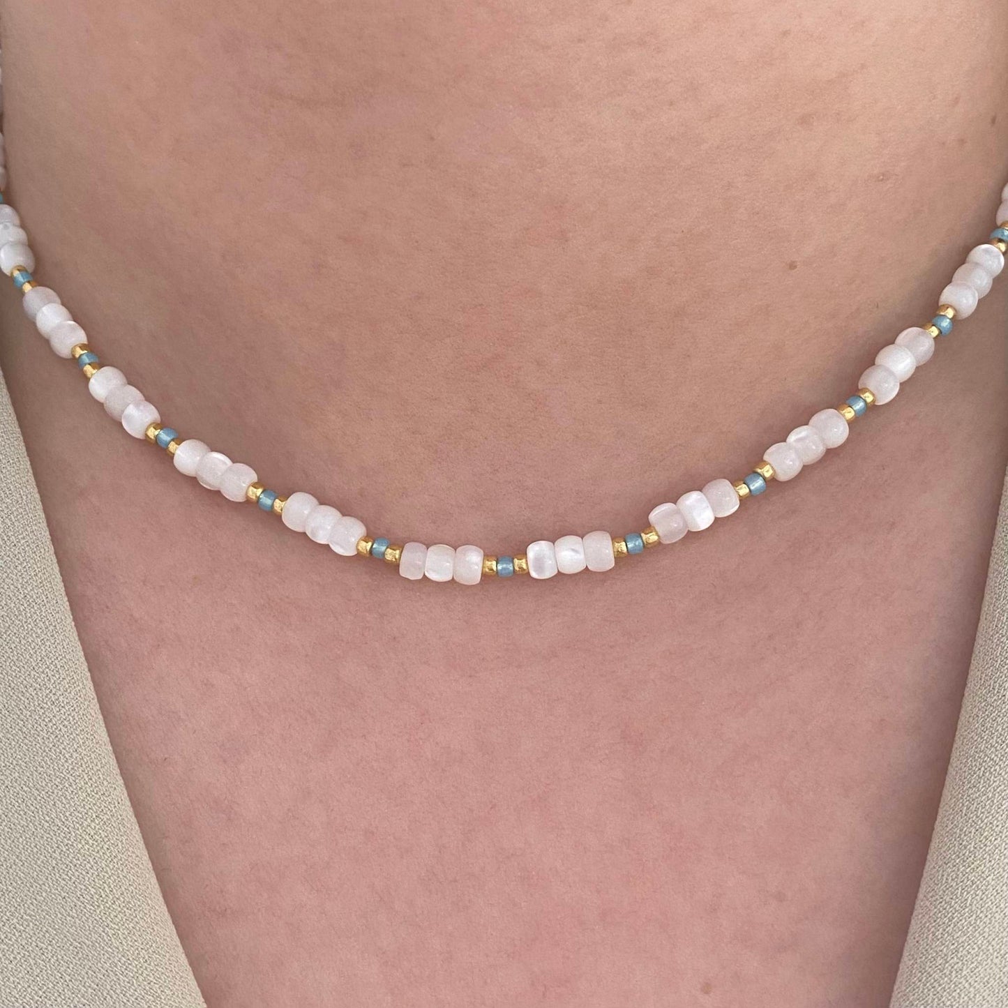 Nova Shell Beaded Necklace