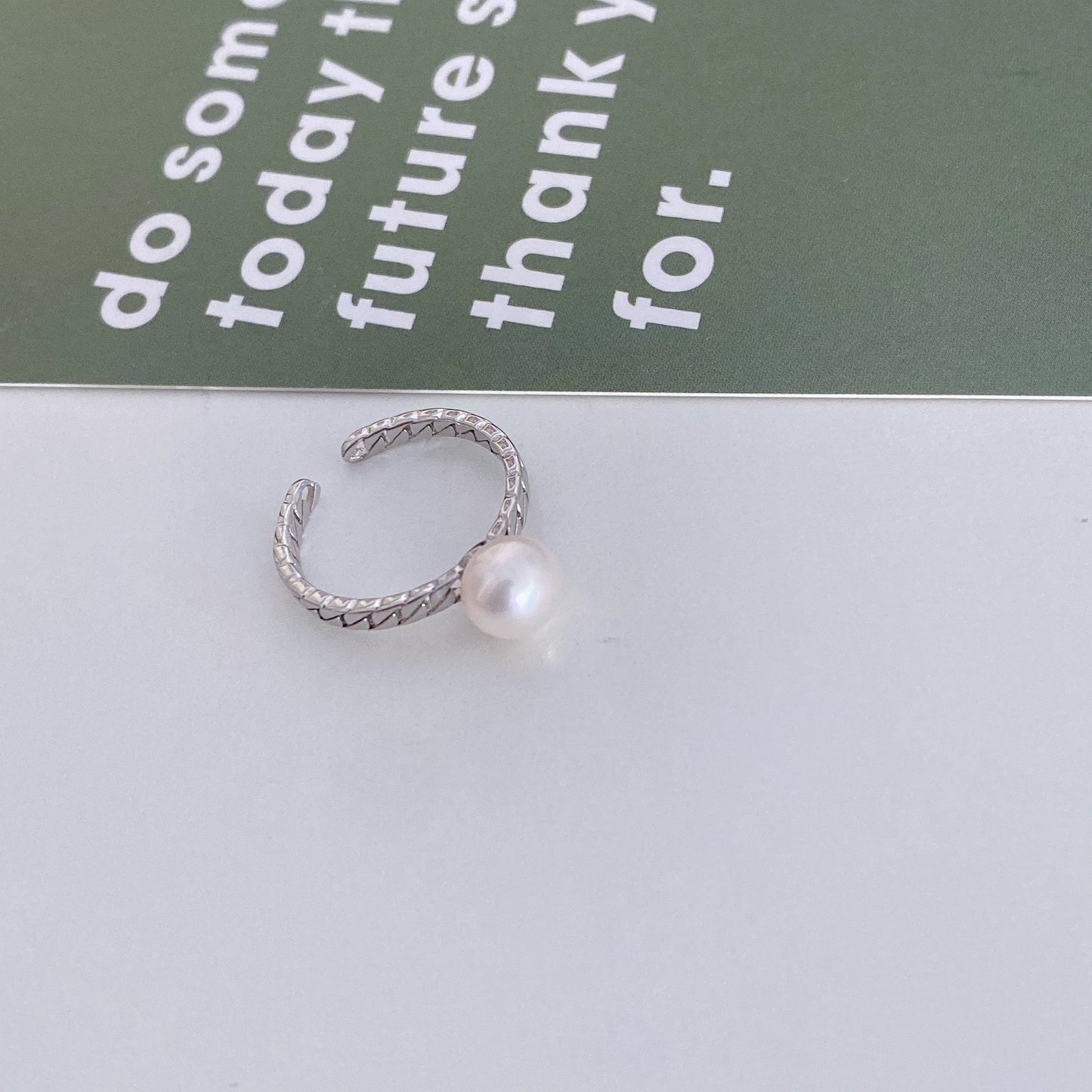 Ring LaurynGold Plated Silver Freshwater Pearl