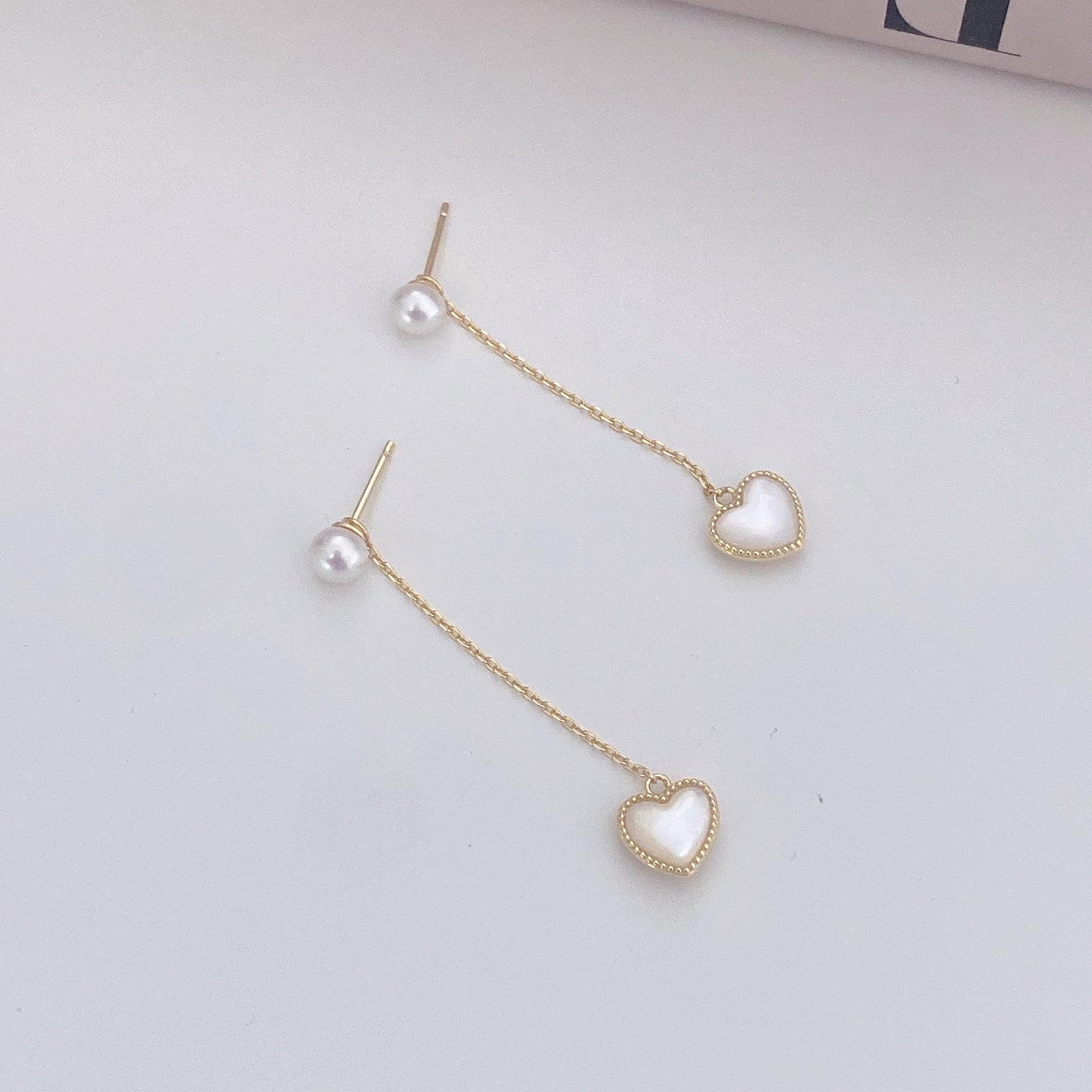 Sariah Heart Freshwater Pearl Earring