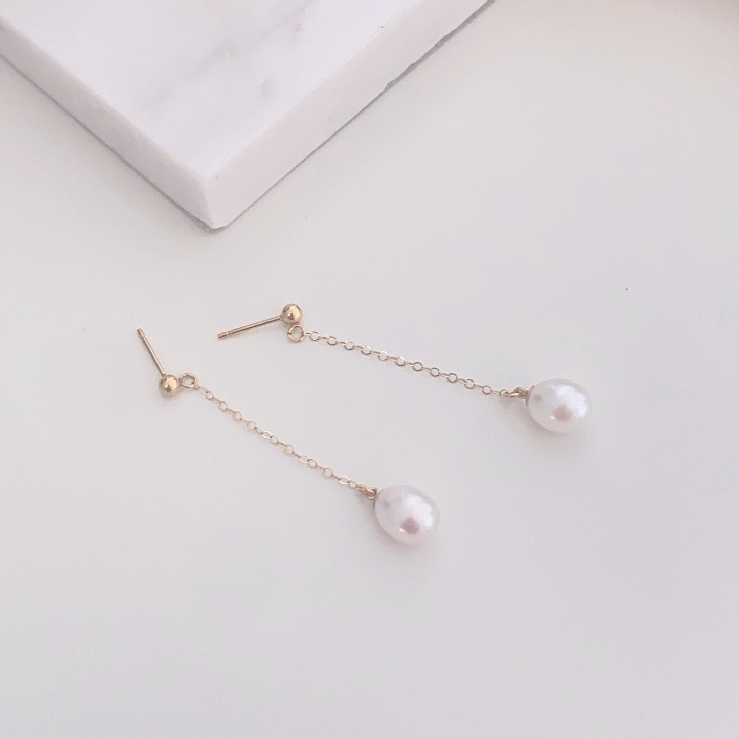 Noa Gold Filled Freshwater Pearl Earring