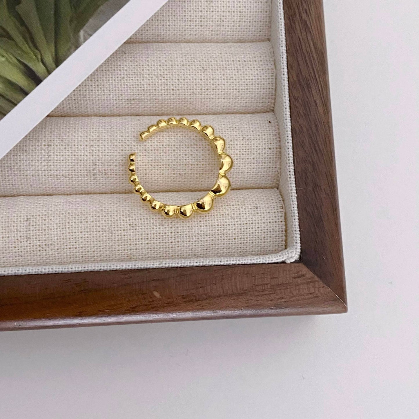 Ring Reese Adjustable Gold Plated Silver Ring
