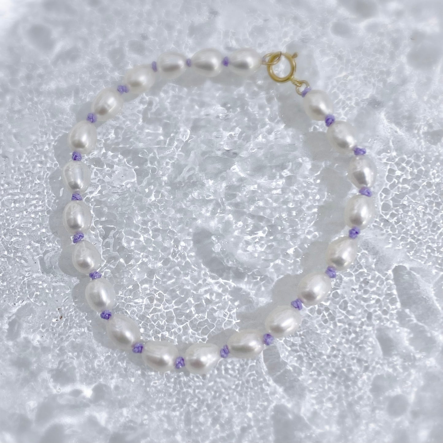 Knotted Freshwater Pearl Bracelet