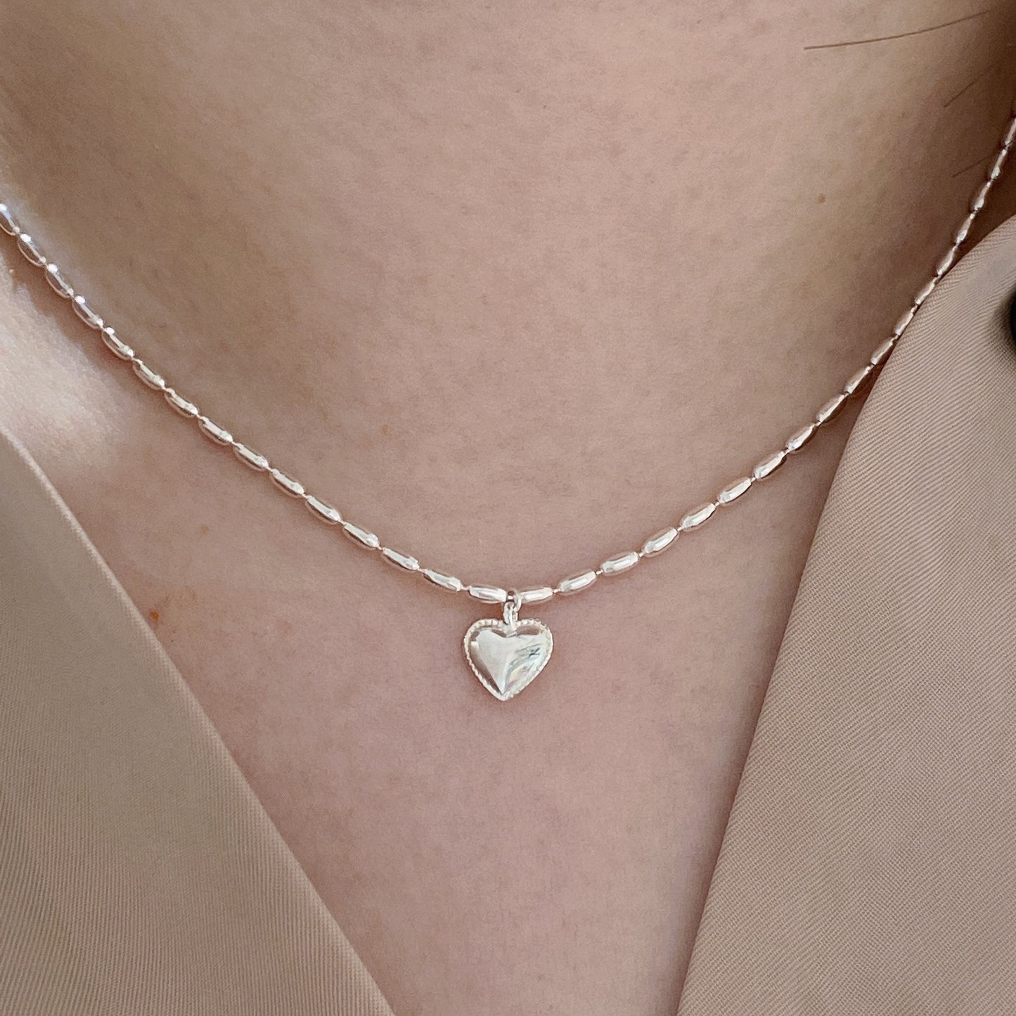 Heart Sterling Silver Necklace