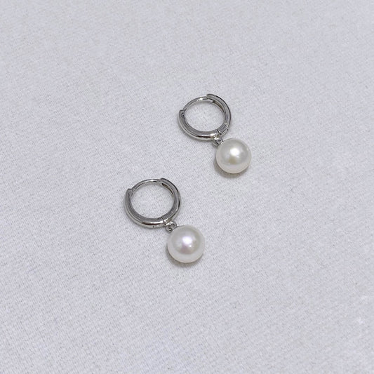 Freshwater Pearl Hoop Earring