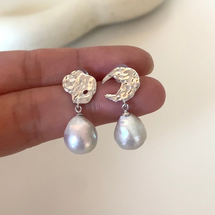 Paisley Freshwater Pearl Stud Earring