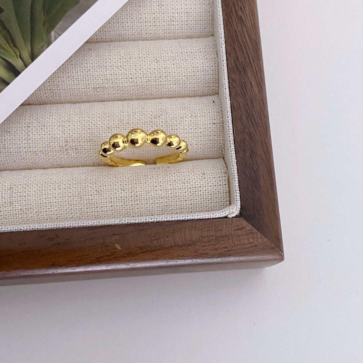 Ring Reese Adjustable Gold Plated Silver Ring