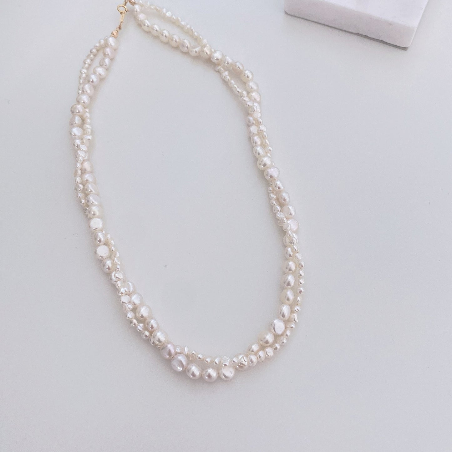 Double Layer Baroque Freshwater Pearl Necklace