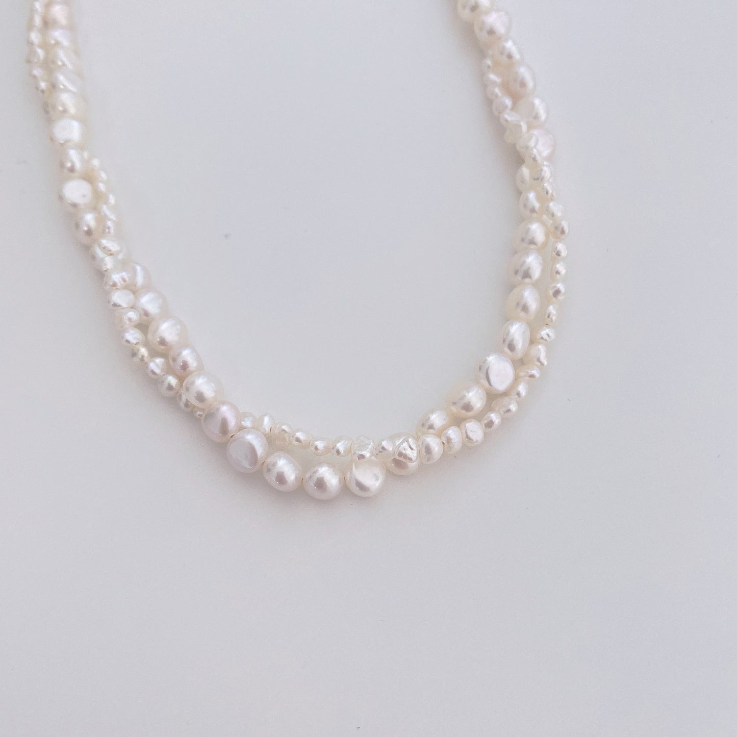 Double Layer Baroque Freshwater Pearl Necklace
