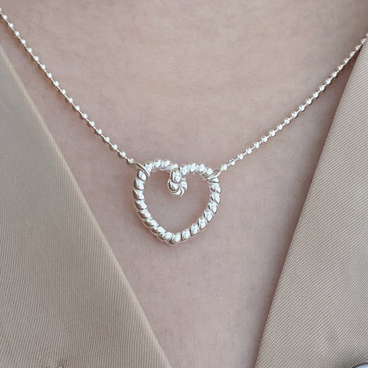 Simple Heart Sterling Silver Necklace