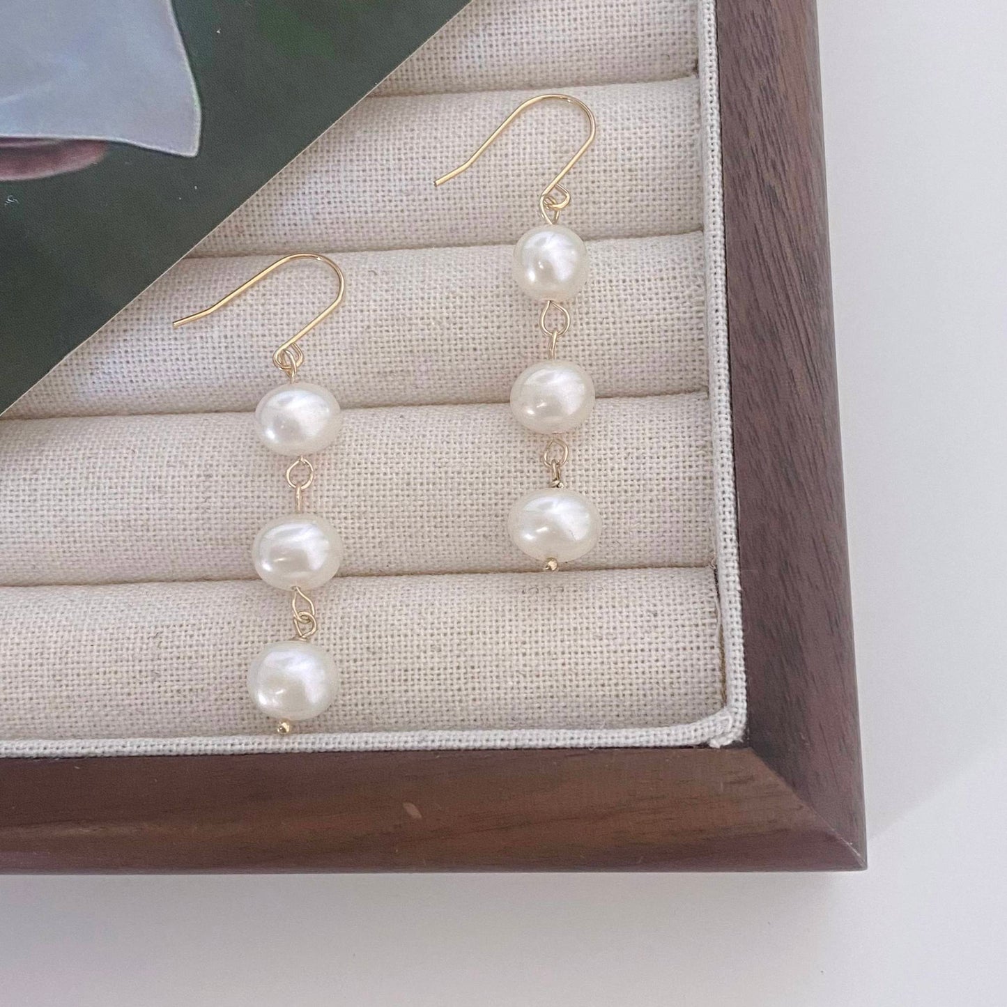 Mylah Near Round Pearl Earring