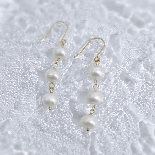 Mylah Near Round Pearl Earring