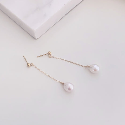 Noa Gold Filled Freshwater Pearl Earring