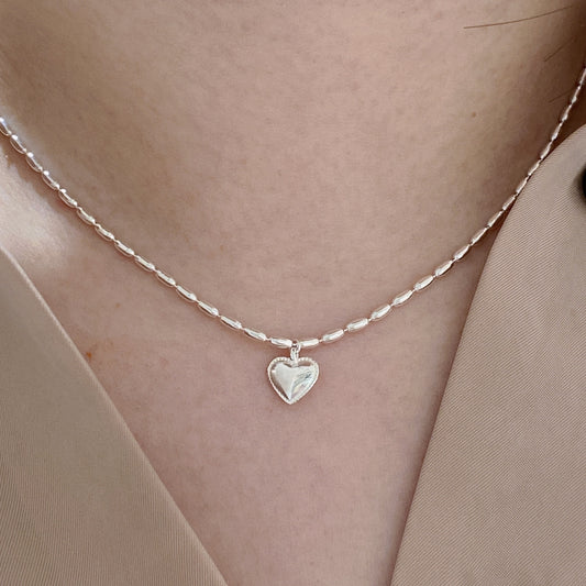 Heart Sterling Silver Necklace