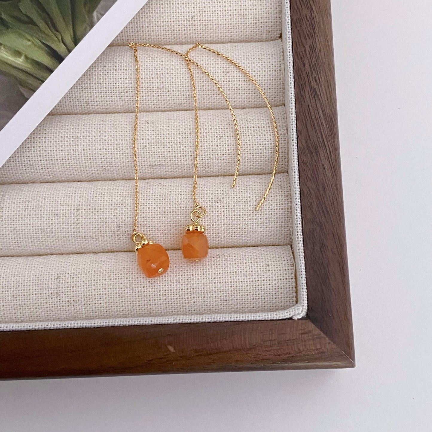 Clara Carnelian Drop Earring