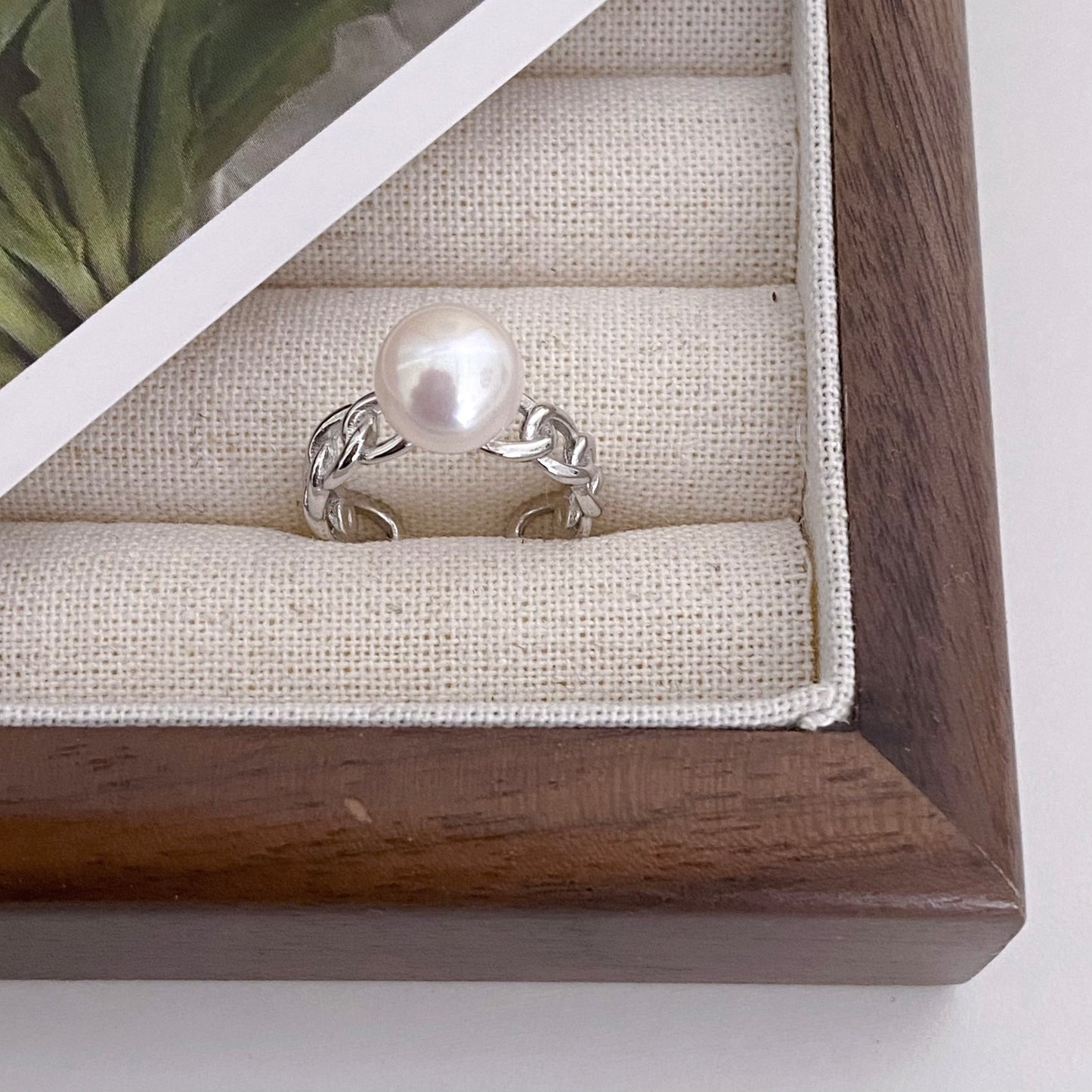 Ring Flora Adjustable Pearl Ring